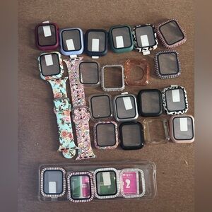 40MM and 36MM Apple Watch Assorted Decorative Smartwatch Cases & Floral Bands